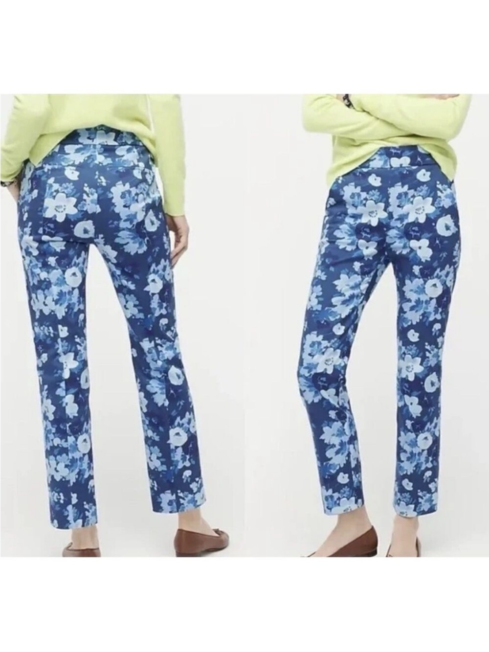 NEW W/ TAG | $98 J.Crew High Rise Ankle Cropped Remi Pants | Begonias | 6 Tall